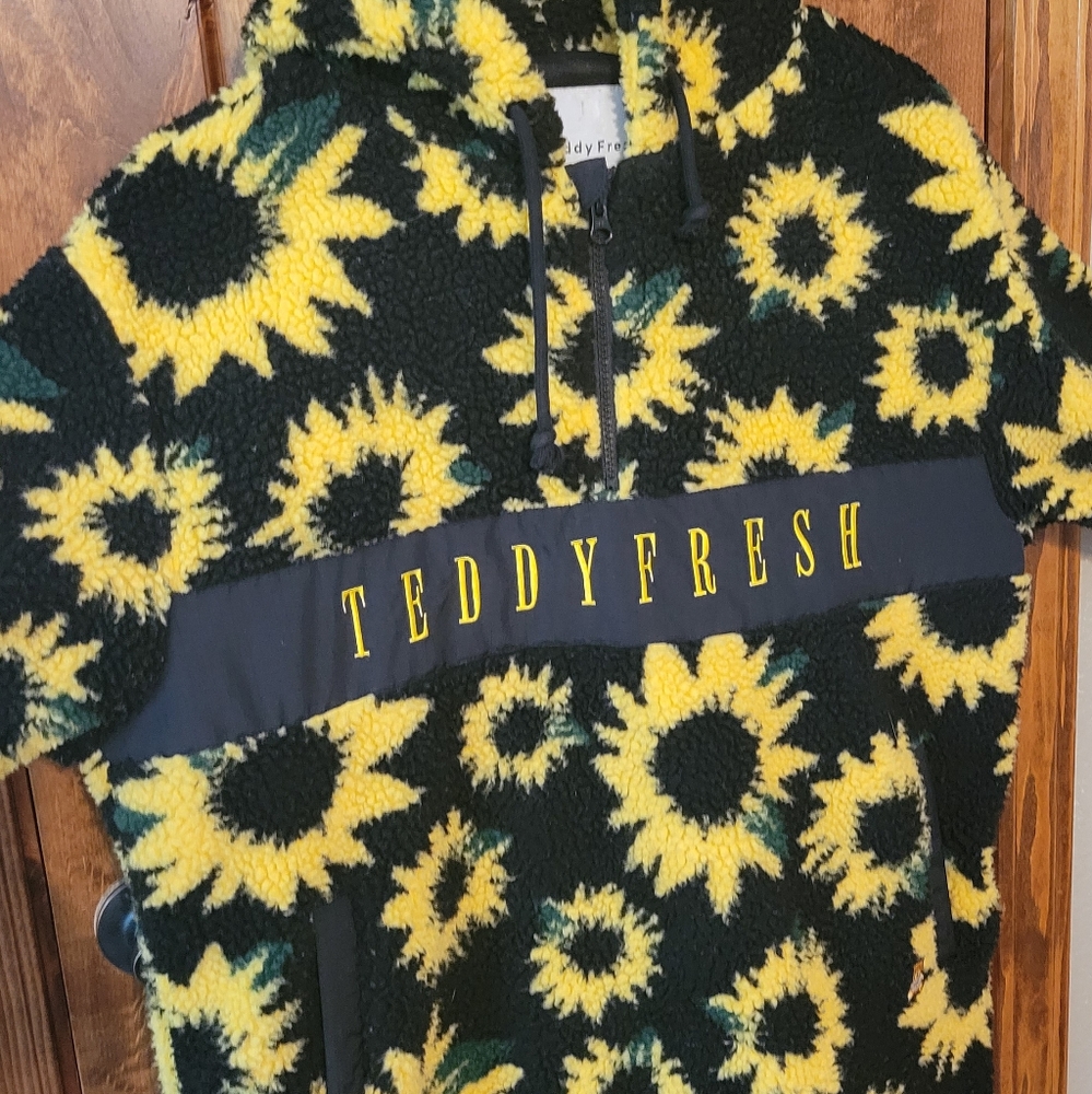 Teddy Fresh Sunflower Sherpa Hoodie
